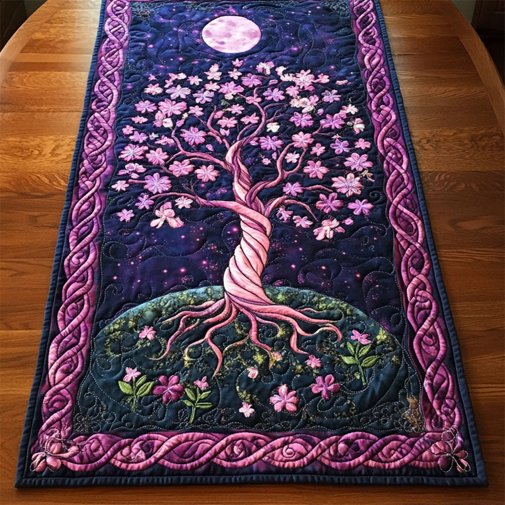 Mystic Moon Tree WY0705039CL Quilted Table Runner