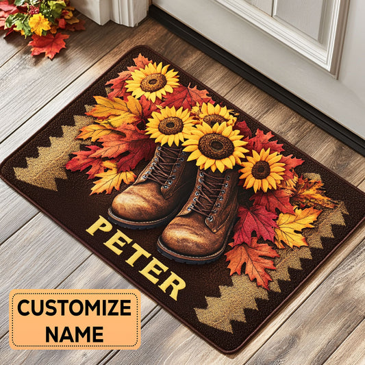 Sunflower Walk CP2808105CL Personalized Doormat