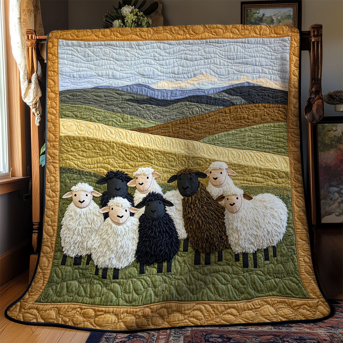 Sheep In Highand WY1303051CL Quilt