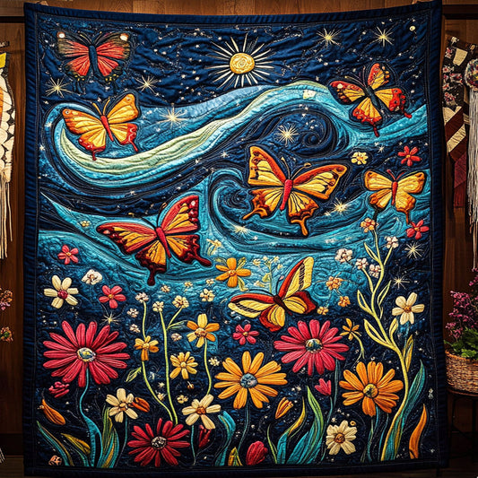 Fluttering In Stardust WY0804009CL Quilt