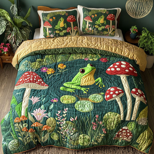 Frog In Forest WY2502033CL Duvet Cover Set