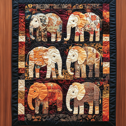 Elephant Lover WY0901128CL Quilted Table Runner