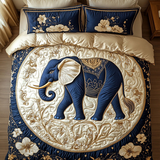 Royal Flower Elephant WY0503074CL Duvet Cover Set