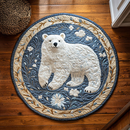 Arctic Floral WY1107040CL Quilted Round Mat