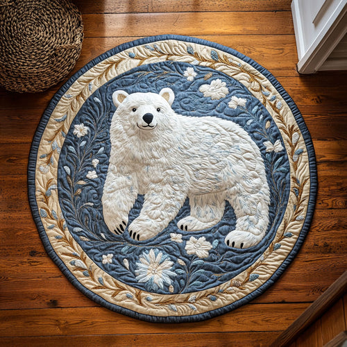 Arctic Floral WY1107040CL Quilted Round Mat