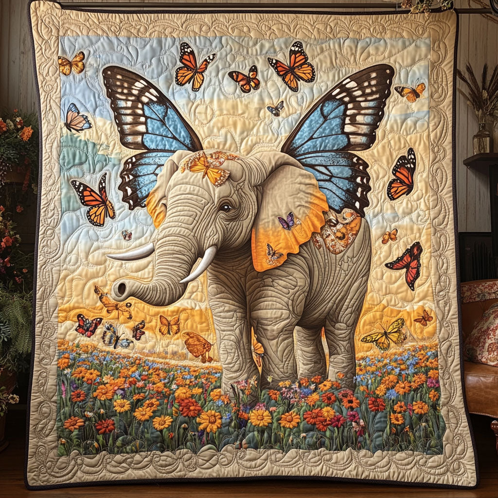 Butterfly Elephant Fantasy WY0906003CL Quilt