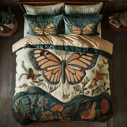 Orange Butterfly WY3105003CL Duvet Cover Set