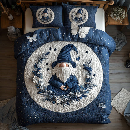 Flower Wreath Gnome WY3005001CL Duvet Cover Set