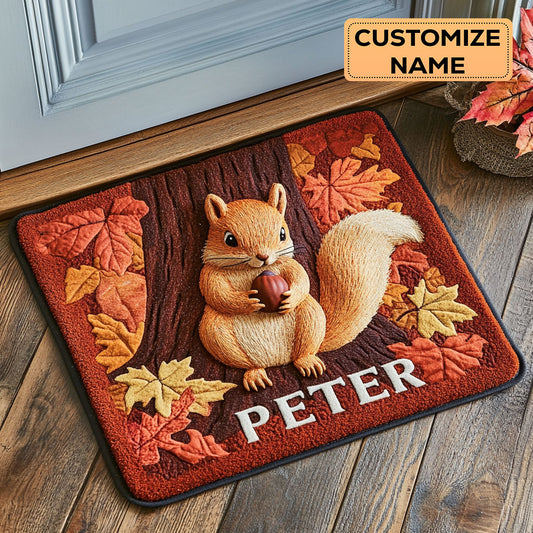 Autumn Acorn CP1508132CL Personalized Doormat