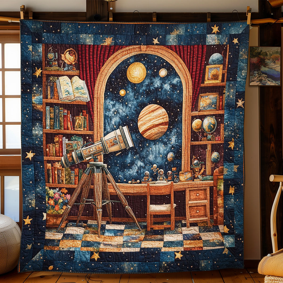 Space Library WY1703113CL Quilt