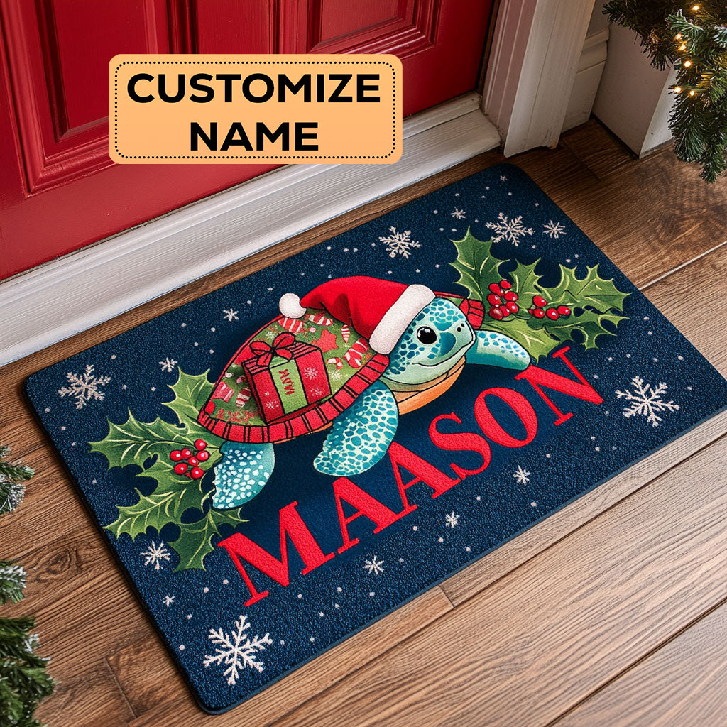 Jolly Turtle CW2508011CL Personalized Doormat