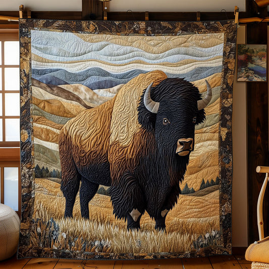 Golden Plains Bison WY1203014CL Quilt