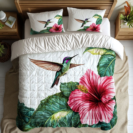 Hummingbird And Hibicus WY0802065CL Duvet Cover Set