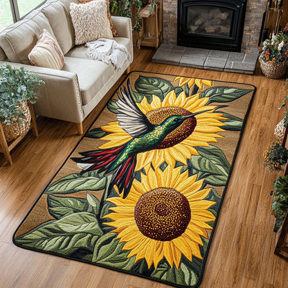 Hummingbird Sunflower CW2508028CL Area Rug