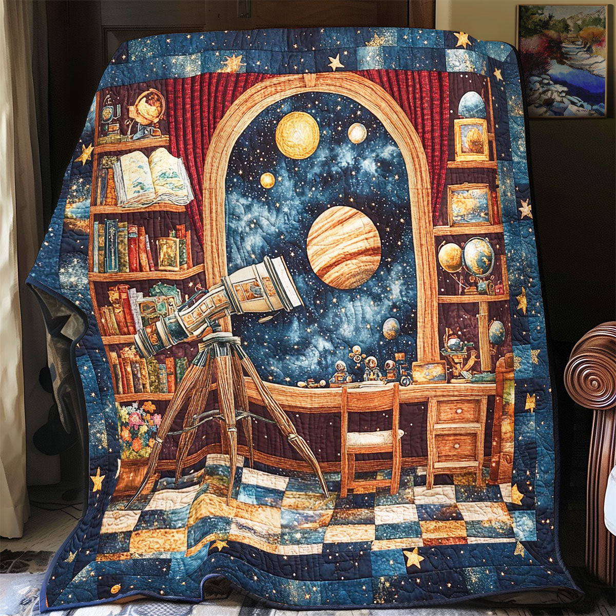 Space Library WY1703113CL Quilt