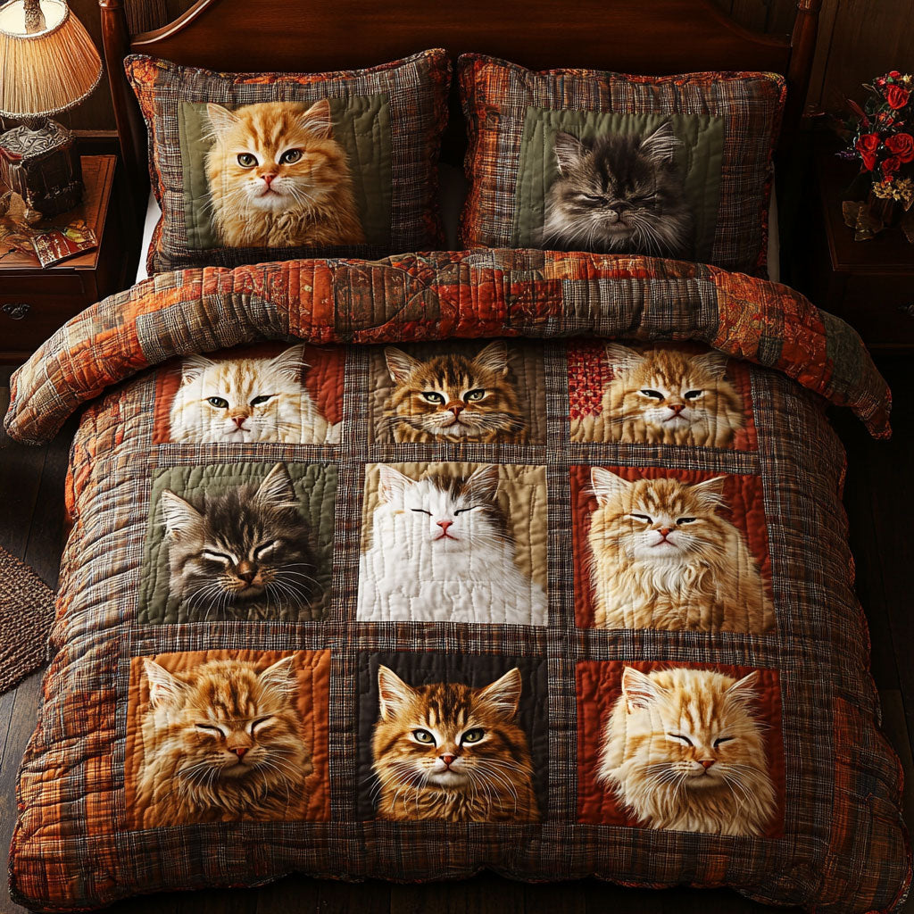 Cozy Cat Haven WY1003074CL Duvet Cover Set