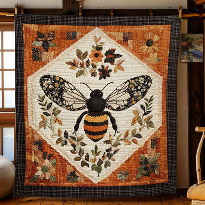 Bee In Flower Garden WY1303005CL Quilt