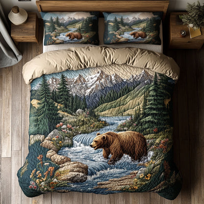 Riverside Bear WY1703012CL Duvet Cover Set