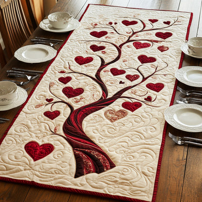 Heart Tree WY2301104CL Quilted Table Runner