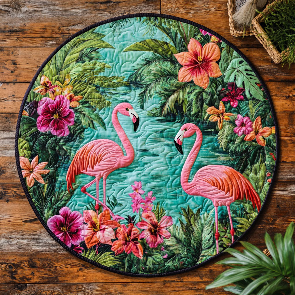 Summer Muse CM2404002CL Quilted Round Mat