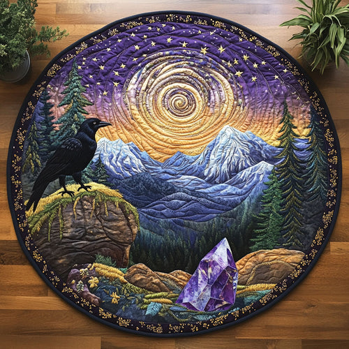 Forest Night CM0505027CL Quilted Round Mat