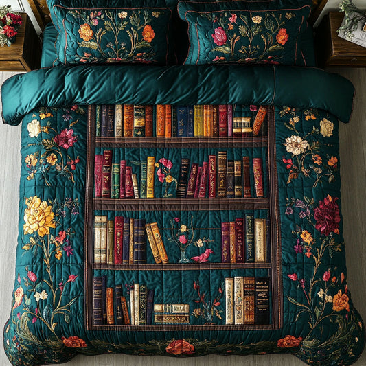 Bookshelf In Garden WY1902001CL Duvet Cover Set