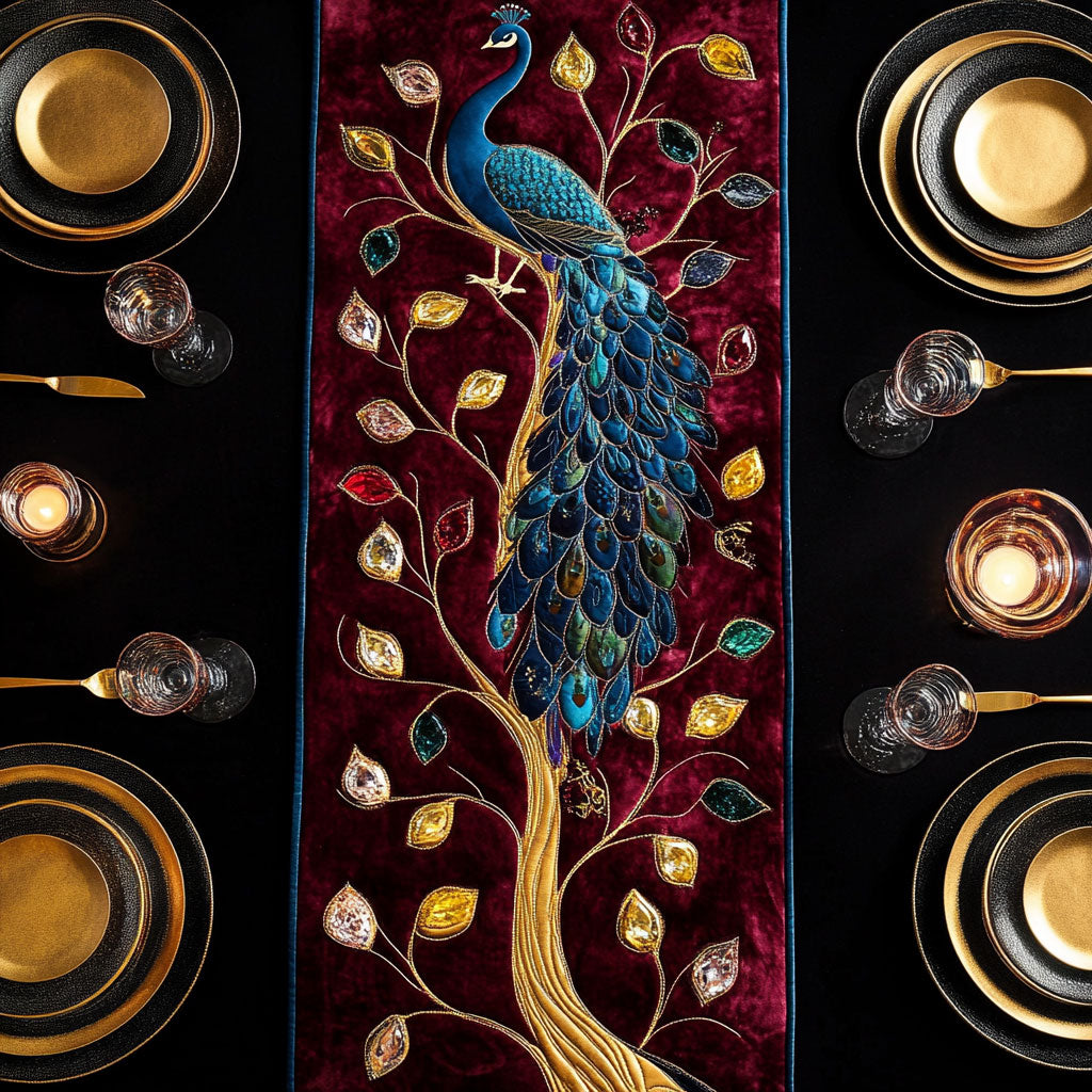 Velvet Majesty WY0907052CL Quilted Table Runner