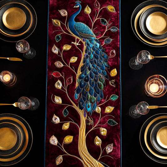 Velvet Majesty WY0907052CL Quilted Table Runner