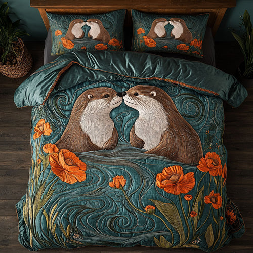 Couple Otter WY2805002CL Duvet Cover Set