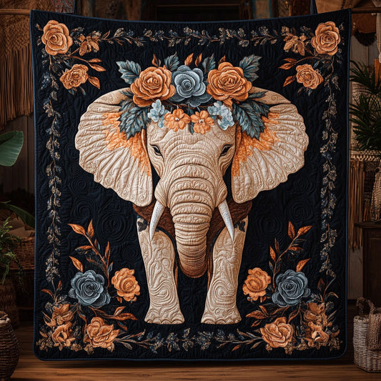 Rose Elephant WY0906019CL Quilt