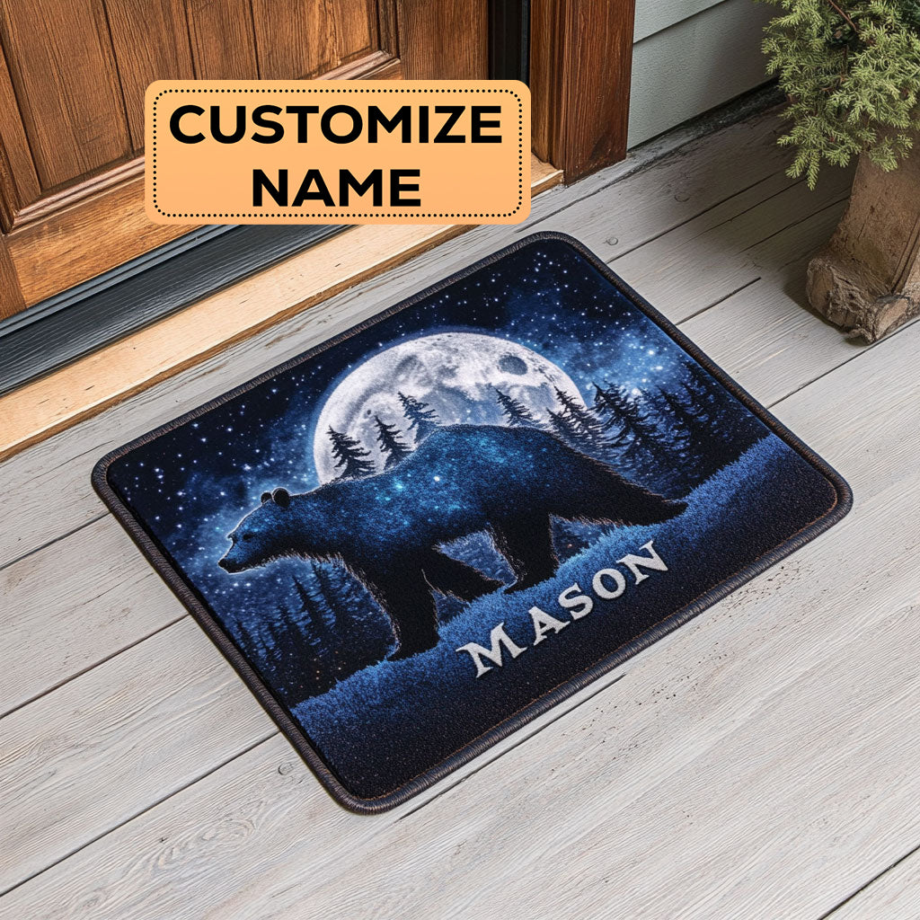 Starry Bear CW1808012CL Personalized Doormat