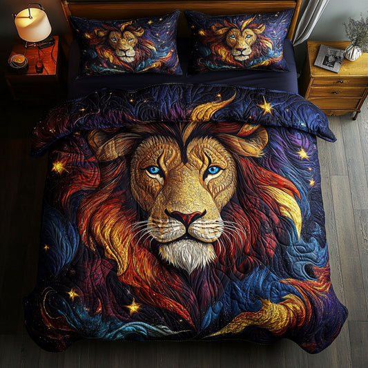 Coloful Lion Portrait WY1203102CL Duvet Cover Set