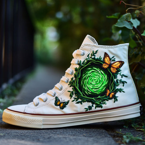 Butterfly Forest WJ2009005CL Canvas High-Tops