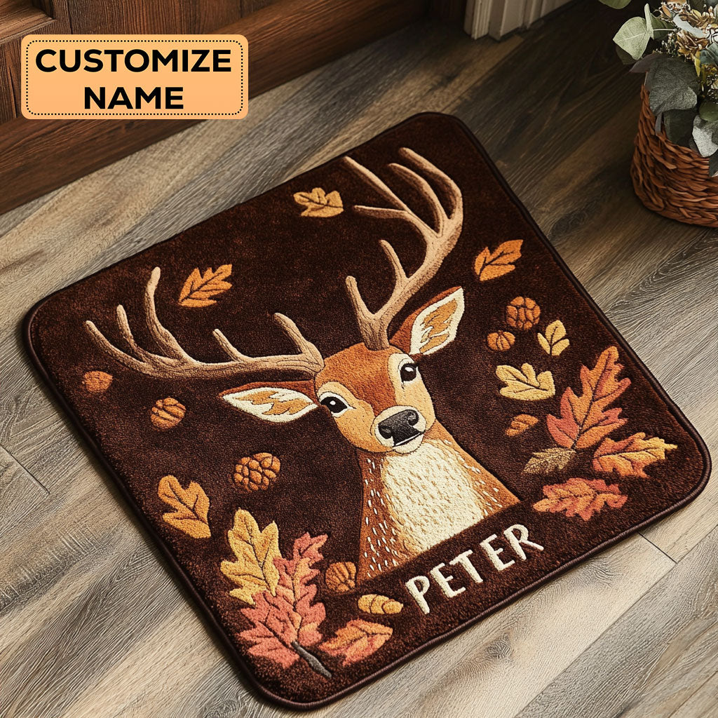 Autumn Stag CP2508003CL Personalized Doormat