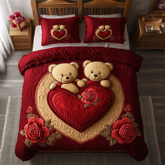 Heart And Teddy Bear WY0802063CL Duvet Cover Set