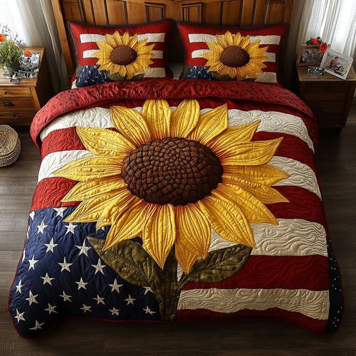 Patriotic Sunflower CM0104010CL Duvet Cover Set