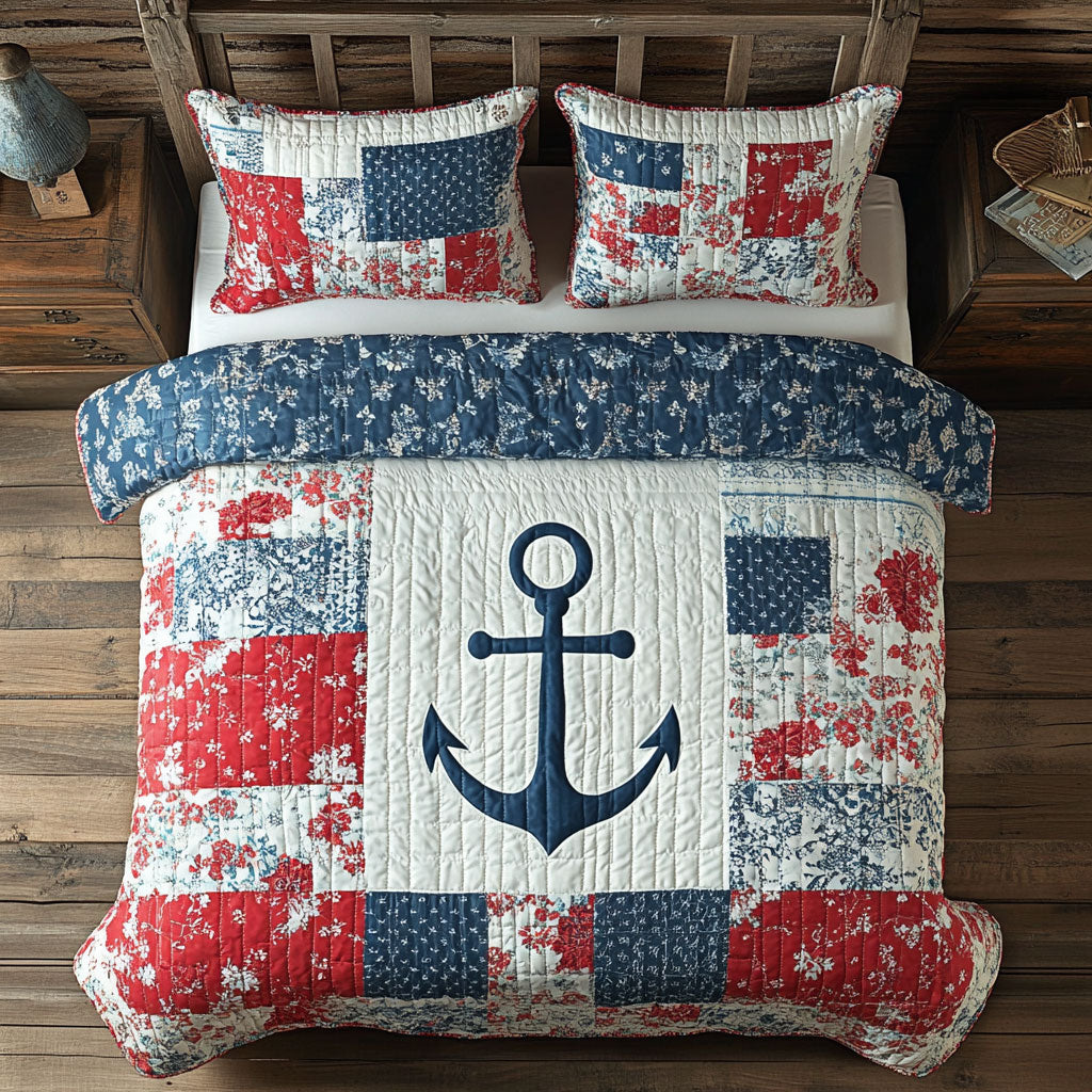 Anchor Patchwork WY1402002CL Duvet Cover Set