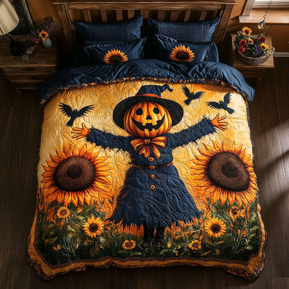 Sunflower Scarecrow WY0605058CL Duvet Cover Set