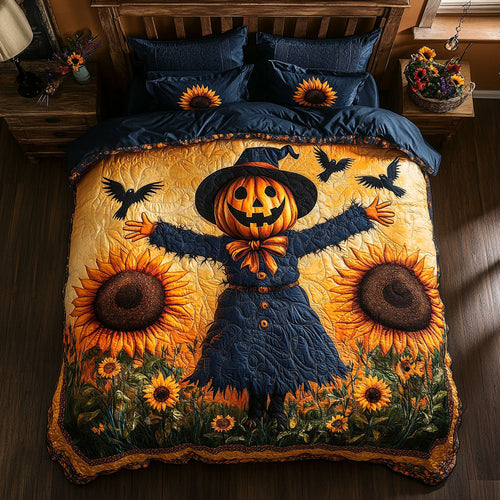 Sunflower Scarecrow WY0605058CL Duvet Cover Set