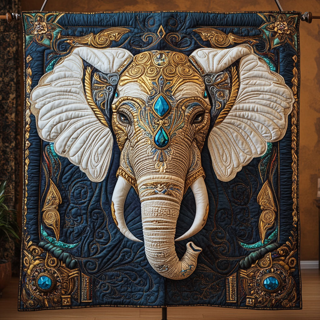 Sapphire Spirit Elephant WY0307117CL Quilt