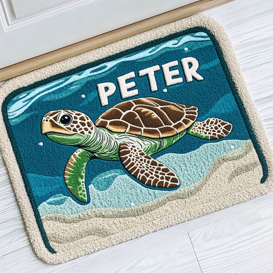 Blue Haze WJ1908043CL Personalized Doormat
