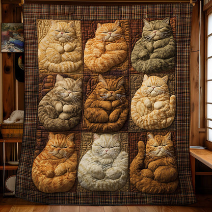 Fat Cat Sleeping WY1303056CL Quilt