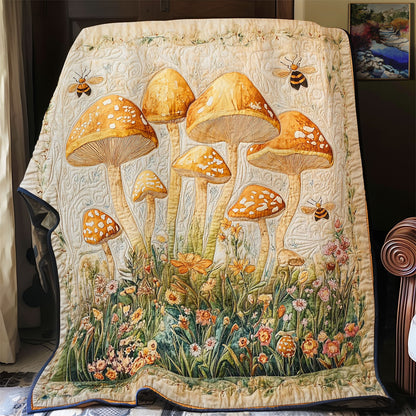 Yellow Mushroom Forest WY2403064CL Quilt