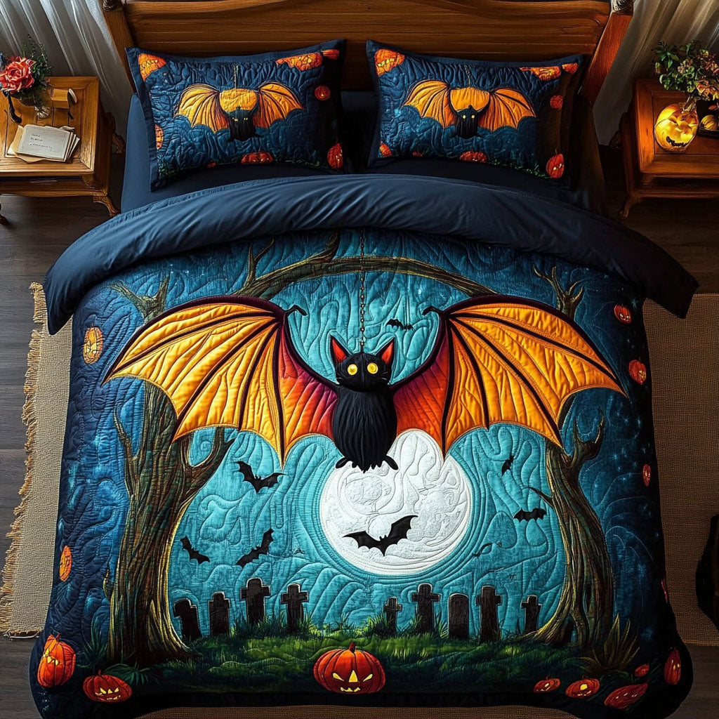 Spooky Bat Glow WY0807020CL Duvet Cover Set