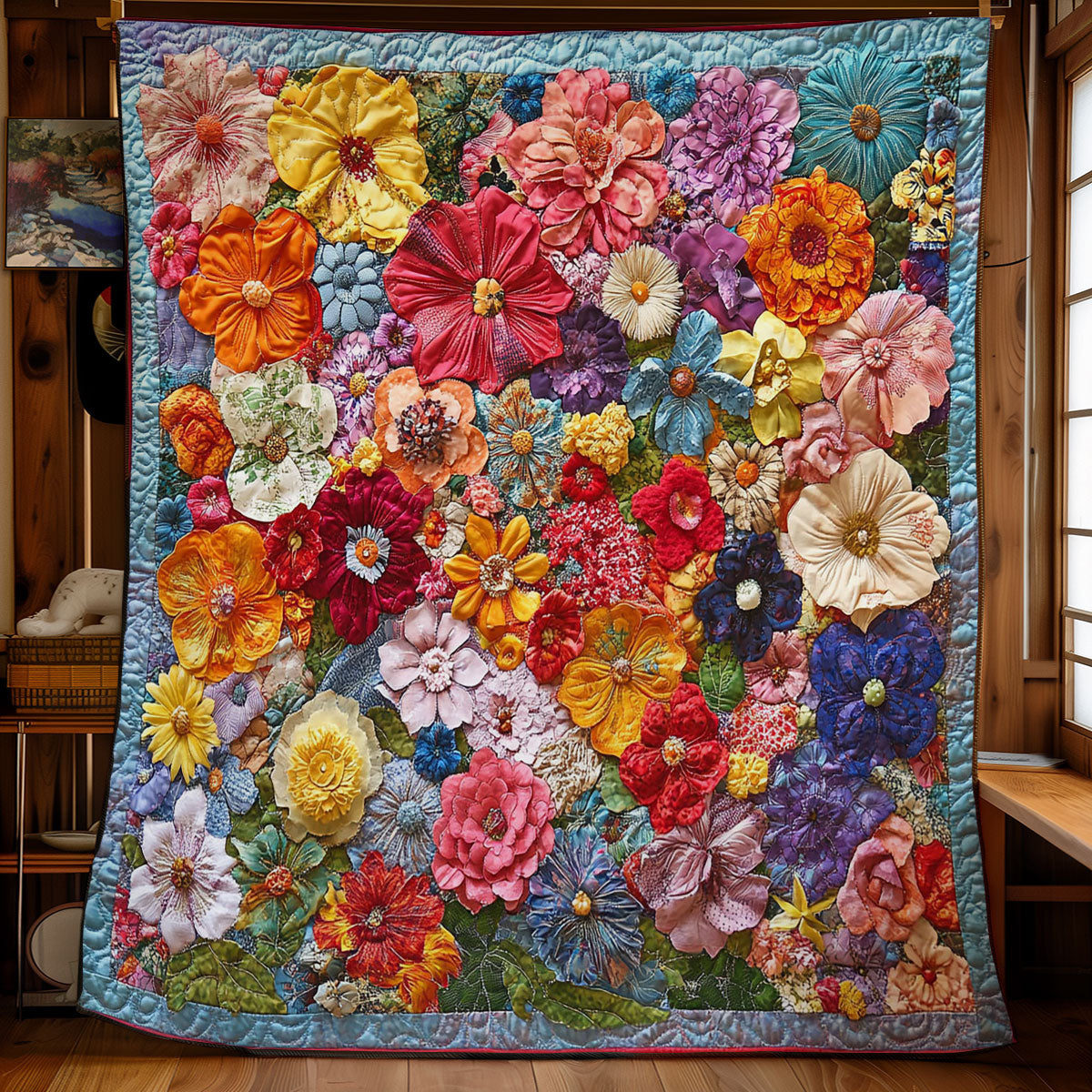 Colorful Flower Garden WY0402006CL Quilt