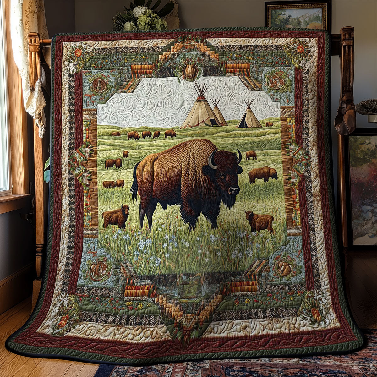 Wilderness Bison WY1703117CL Quilt