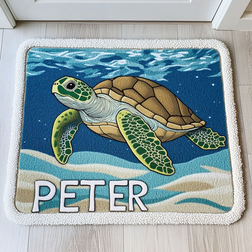 Turtelle Glow WJ1908054CL Personalized Doormat