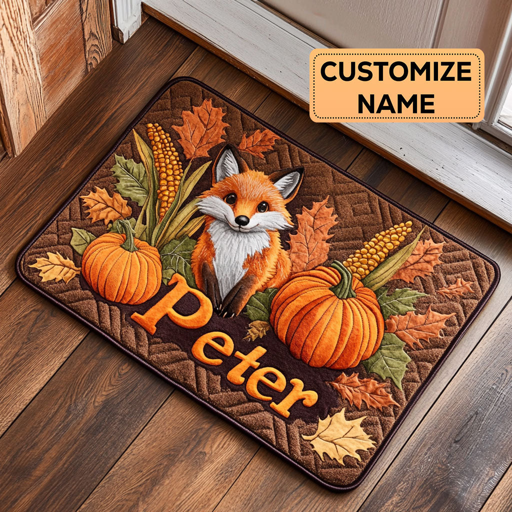 Fall Fox CP0609031CL Personalized Doormat