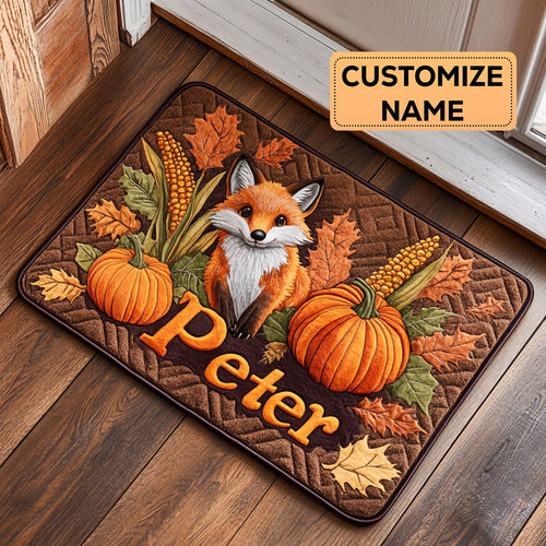 Fall Fox CP0609031CL Personalized Doormat