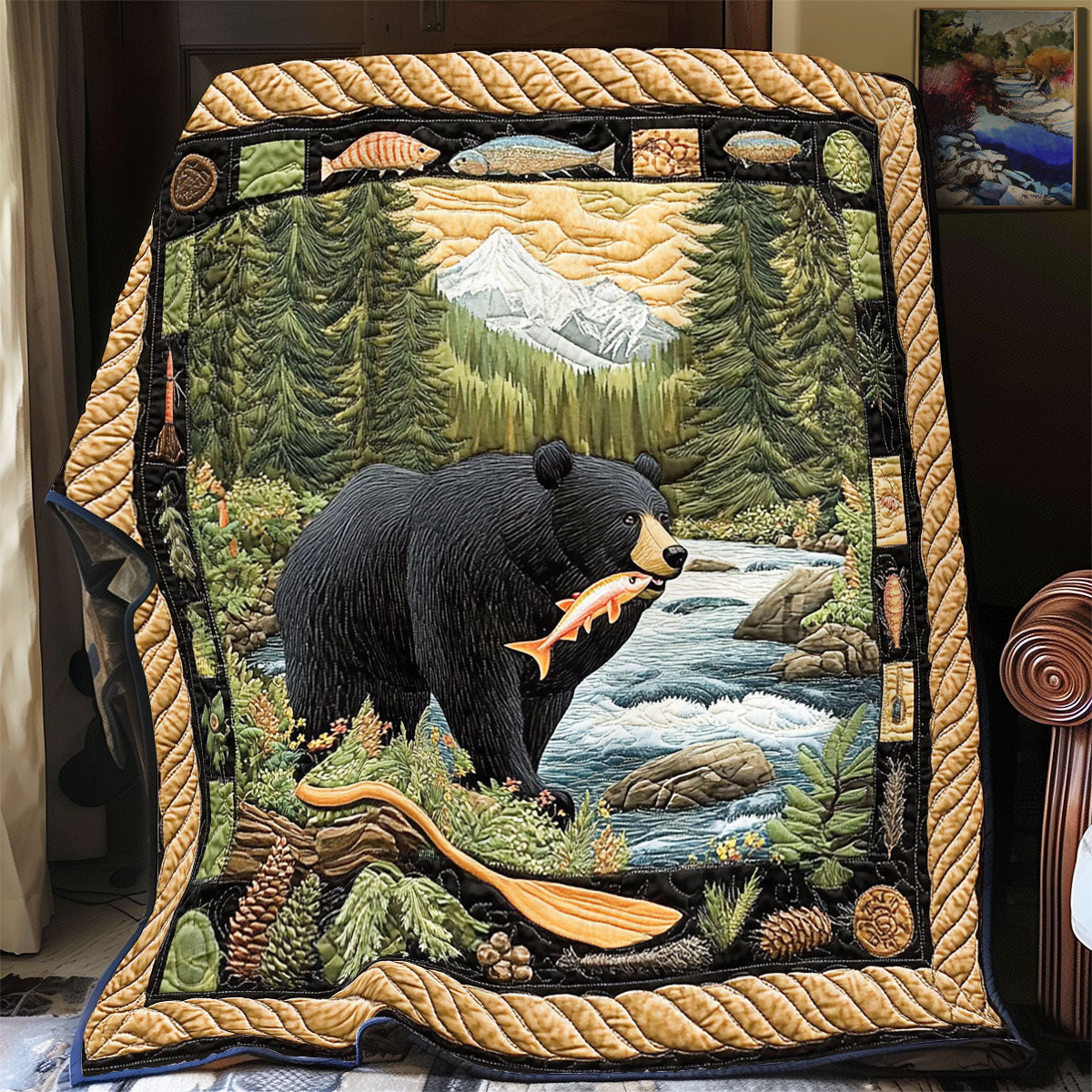 Bear Hunt WY1803004CL Quilt